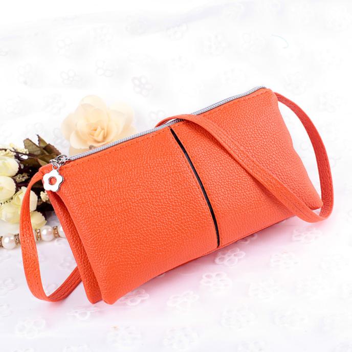 Women Leather Bifold Wallet Purse Zipper Long Clutch bag