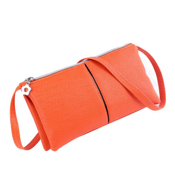 Women Leather Bifold Wallet Purse Zipper Long Clutch bag