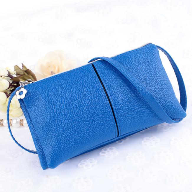 Women Leather Bifold Wallet Purse Zipper Long Clutch bag