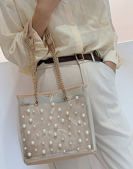Bags For Women Clear Transparent Pearl