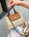 Summer Women Wild Hand Woven Chain Bag Beach Handbag