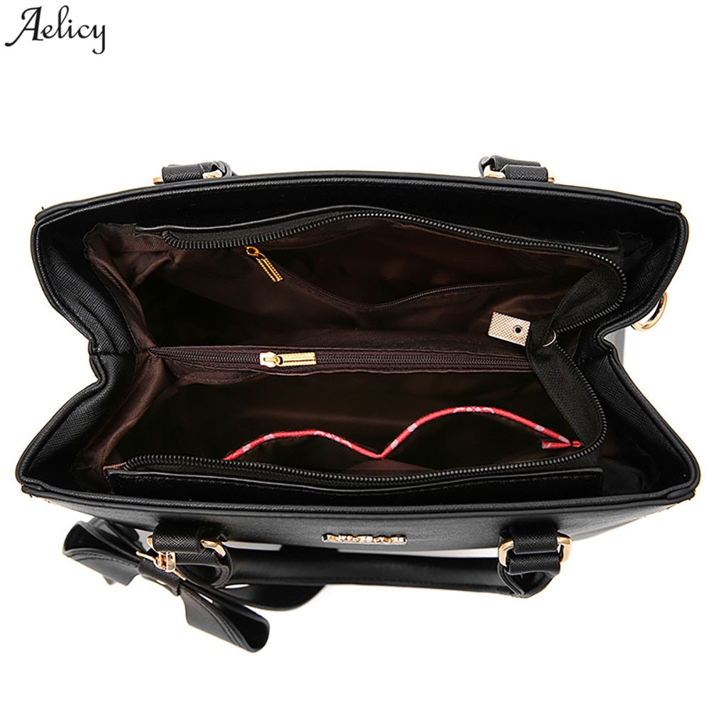 handbag women leather handbags Zipper High capacity