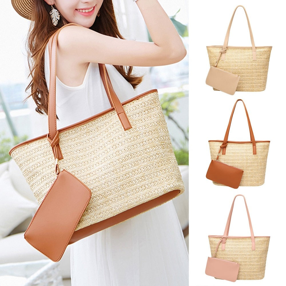 Fashion Women Casual  Bag Straw Bags