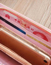 Womens Wallets and Purses Lady Long Zip Wallet Geometric Pattern