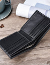 Men Wallets Carbon Fiber Leather Wallet Anti-magnetic