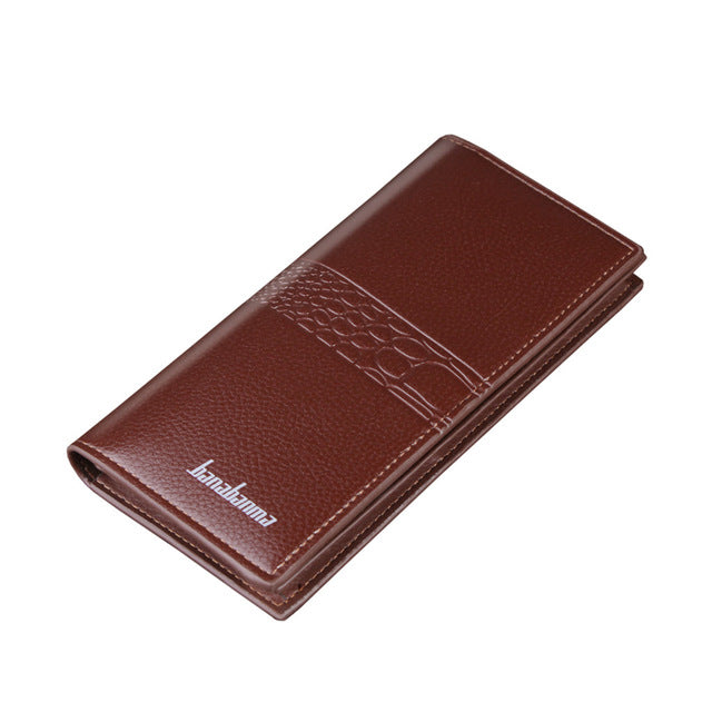 Men Wallets Vintage Men Leather Luxury Long Wallet