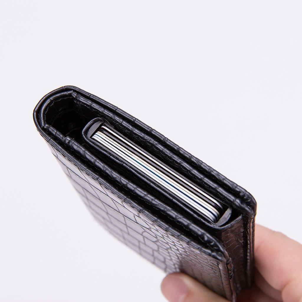 Men's Wallet Small  Short PU Leather Alligator