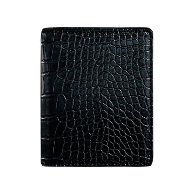 Men's Wallet Small  Short PU Leather Alligator