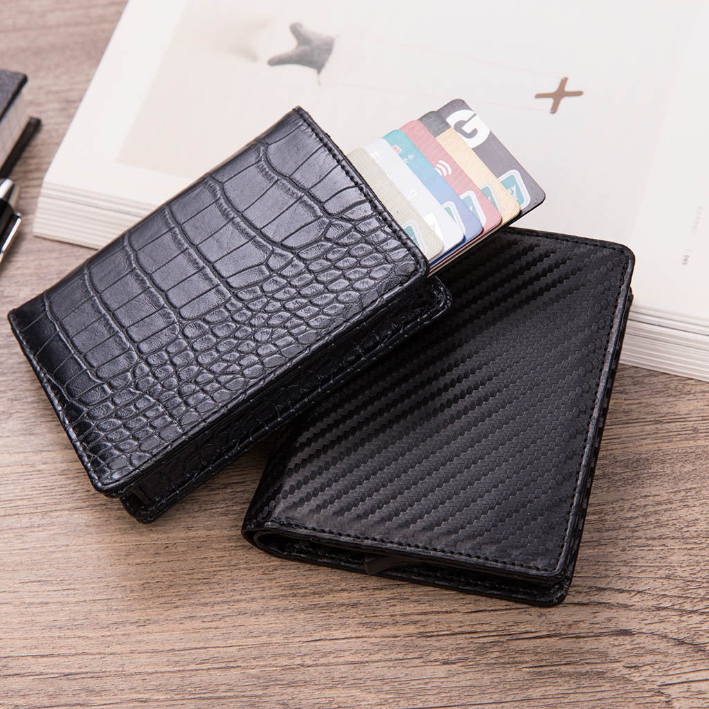 Men's Wallet Small  Short PU Leather Alligator