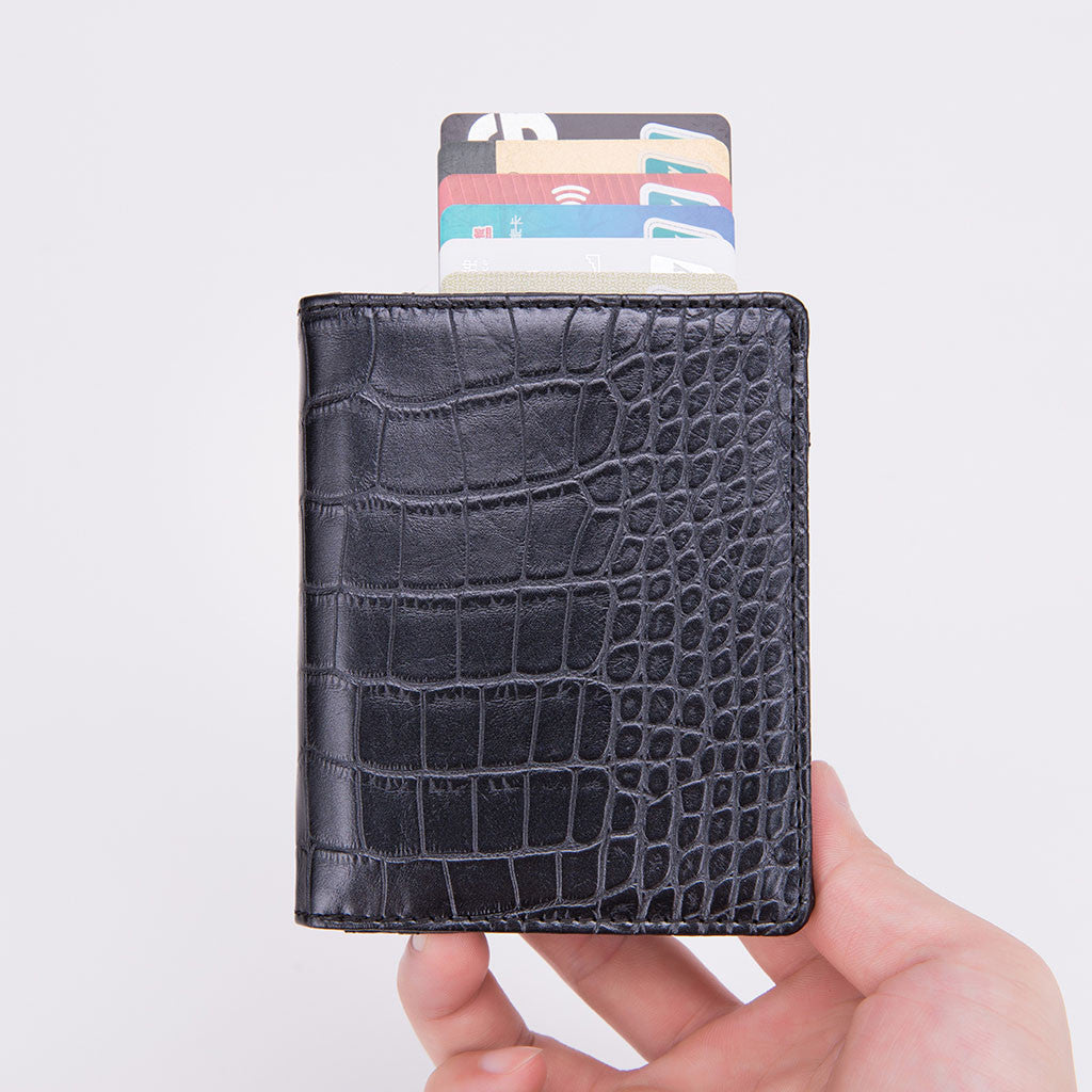 Men's Wallet Small  Short PU Leather Alligator