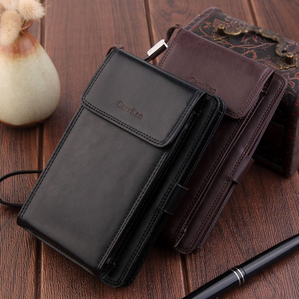Men Wallet With Coin Pocket Zipper Wallet
