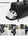 Leather Sport Travel Duffle Bag