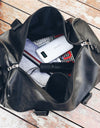 Leather Sport Travel Duffle Bag