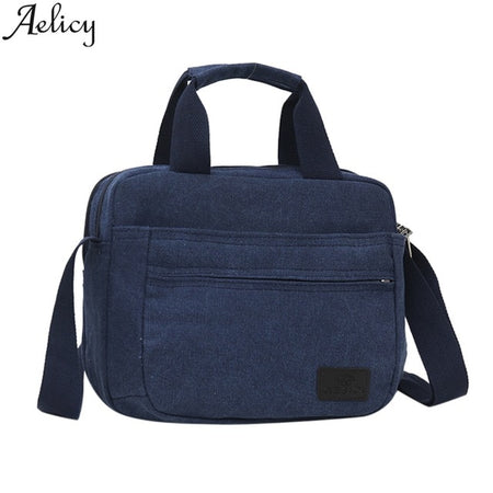 Men's  Canvas Solid Color Totes Business