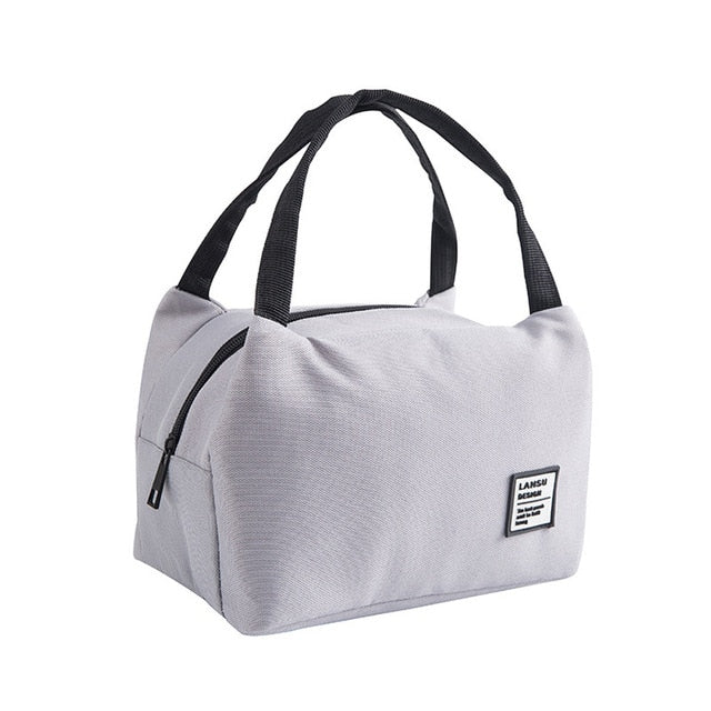 Kids Men Insulated Canvas Box Tote Bag